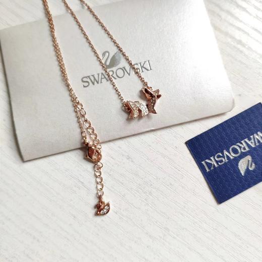 F020521美感十足blingbling的闪立体小蝴蝶项链 商品图2