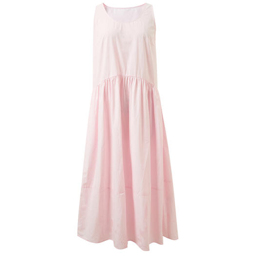 【100棉】三彩2026春季新款无袖连衣裙U领A字裙宽松长裙M 商品图4