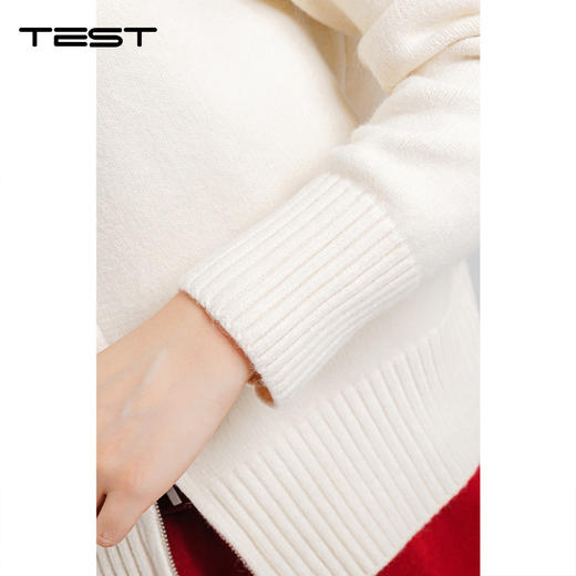 春上新软糯亲肤高领拉链多色开衫2261008 商品图3