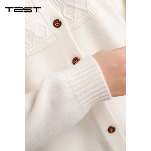 春上新宽松版型遮肉显瘦温柔紫针织开衫2261011 商品图3