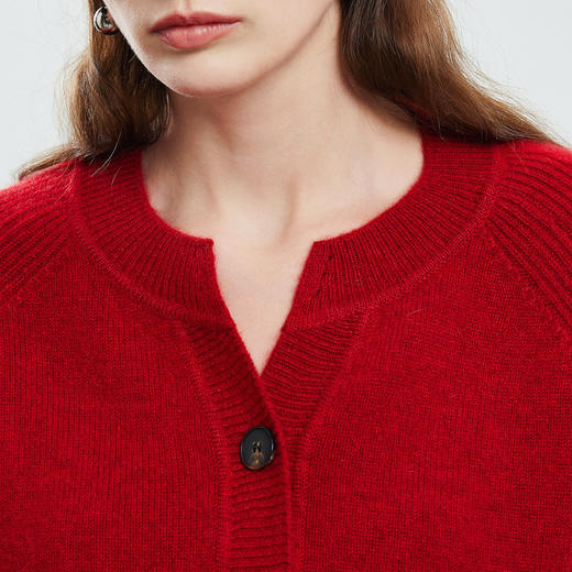 PALUOPO/PL小V领女开衫ET23228R/约重360g帕罗 商品图9