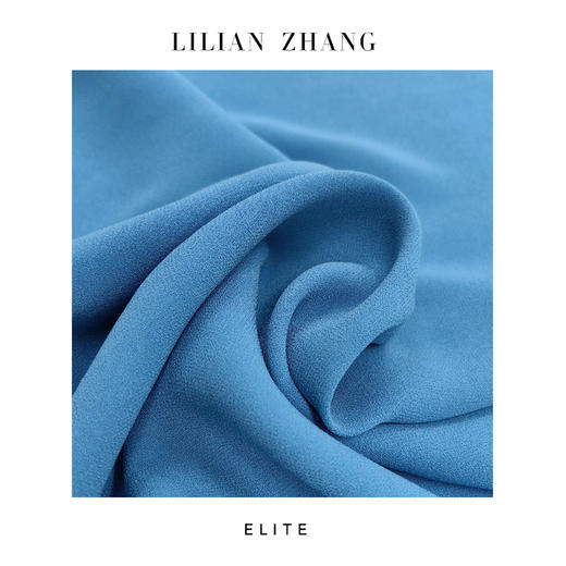 “定制”静奢风 「东方禅意」“沪上淑影”雾蓝调海派旗袍连衣裙2501159 商品图1