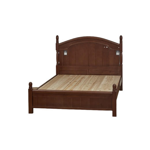 【家具】实木床榉木现代简约家用卧室床可收纳 N波士顿 商品图1