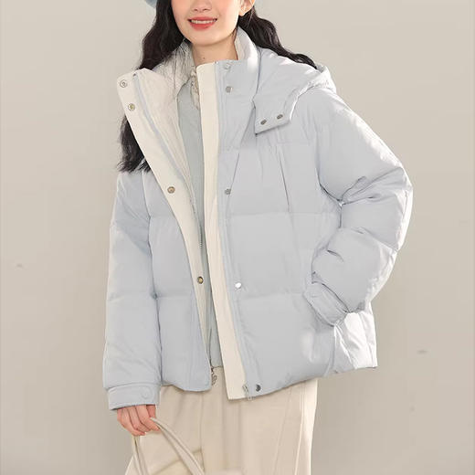 裁缝学苑AQ589新款立领小个子短款羽绒服纸样女连帽面包服打版裁剪图纸 商品图3