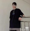 .清仓，绿色sm白色sml付款减库存！男女同款！Fog富贵反光镭射超高克重粗纱短袖 商品缩略图9