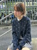 F020544日系松弛感单穿内搭波点针织开衫 商品缩略图2