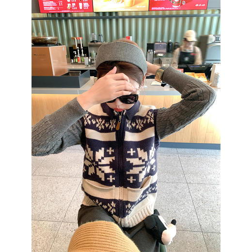 <曾小咸推荐>2.23现货秒杀 ！微信超特价！韩系费尔岛针织马甲 日常209.99 立减120 秒杀89.99！！ 商品图1