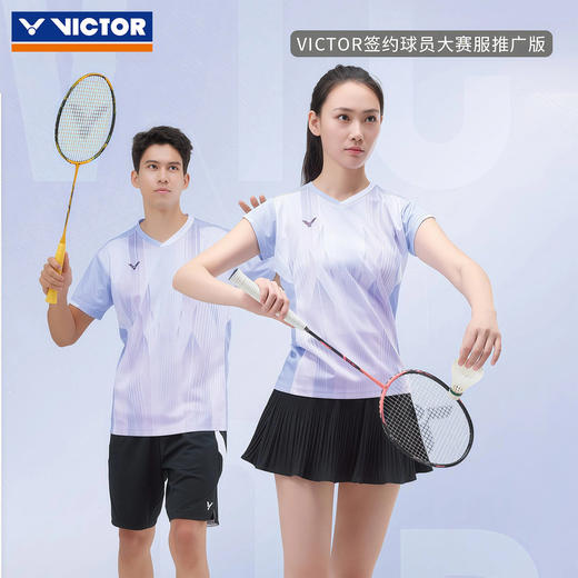 威克多胜利 中性款/女款 大赛系列 针织T恤 T-60002TD / T-61002TD 商品图2