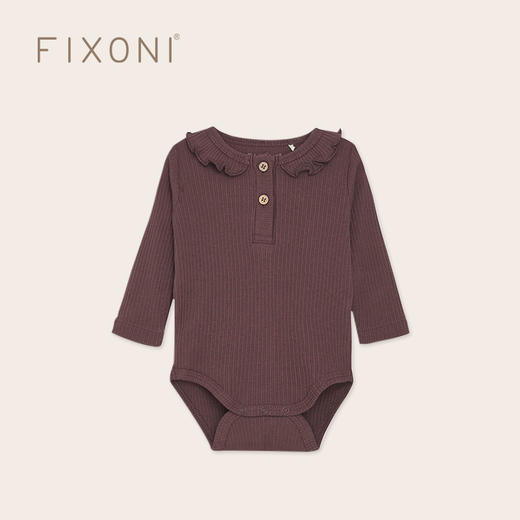 【云优选】FIXONI 长袖罗纹哈衣罗纹长裤-限时清仓 商品图0