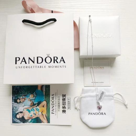 F020524镂空心形包裹着一枚可活动的心形玻璃心形曲字锁骨链项链 商品图8