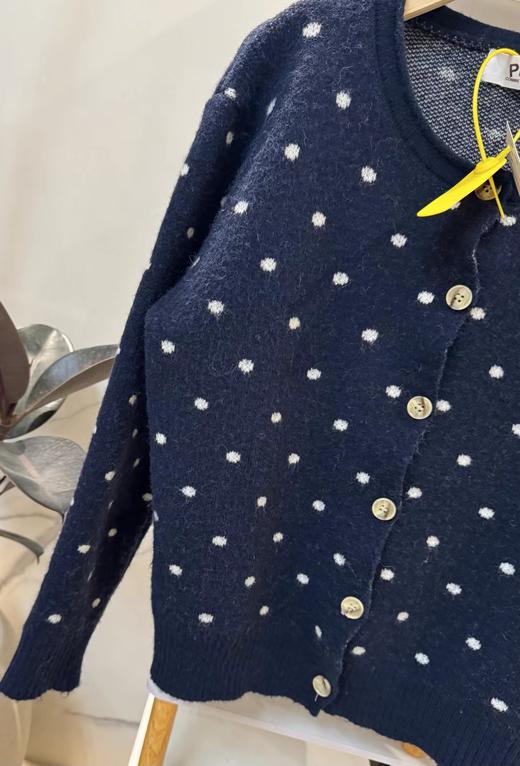 F020544日系松弛感单穿内搭波点针织开衫 商品图11