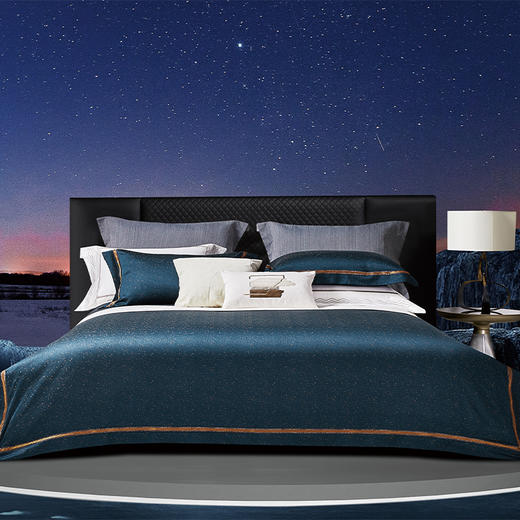 双丝光色织提花四件套-蒙帝尔 商品图0