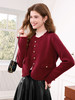 【百图lulu定制】【香风针织开衫】小香风针织外套流苏毛边单排扣纯针织开衫女 商品缩略图6
