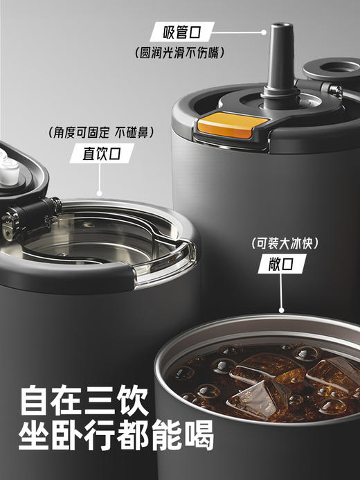 bablov先锋大容量保温杯男吸管杯不锈钢办公杯子2025新款礼物车载水杯 商品图3