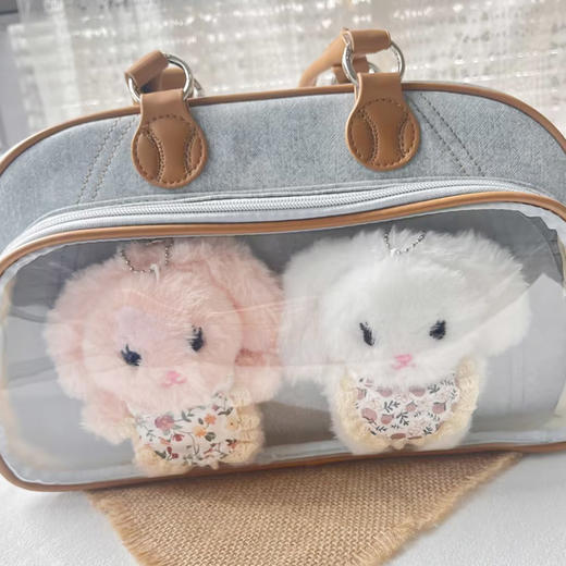 围兜小兔对装挂件毛绒匙扣-纪念日百货门店同款169694749 商品图4