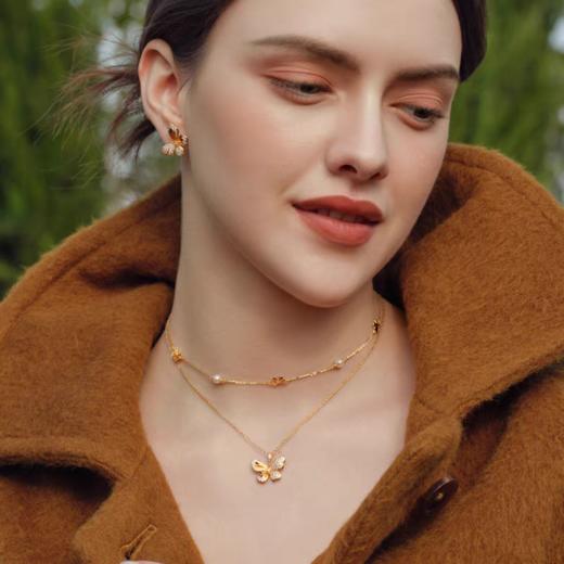 2楼Fellala/翡拉拉「蝴蝶」925银项链高级感首饰货号926434216吊牌价1599现价1439 商品图2