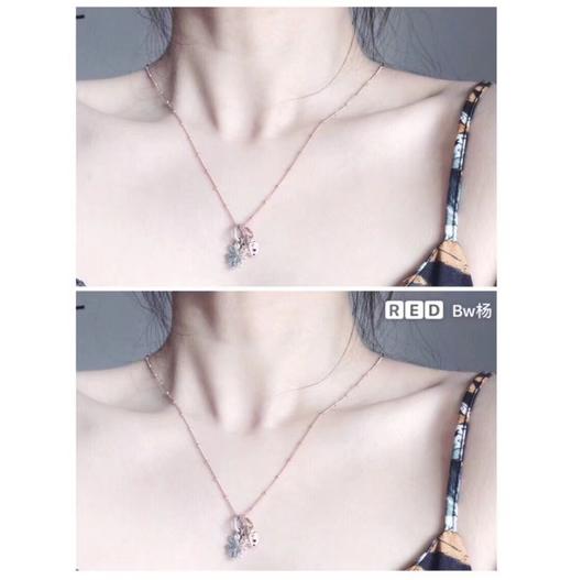 F020528小绿钻四叶草小瓢虫组合限定款Rose连珠项链 商品图3