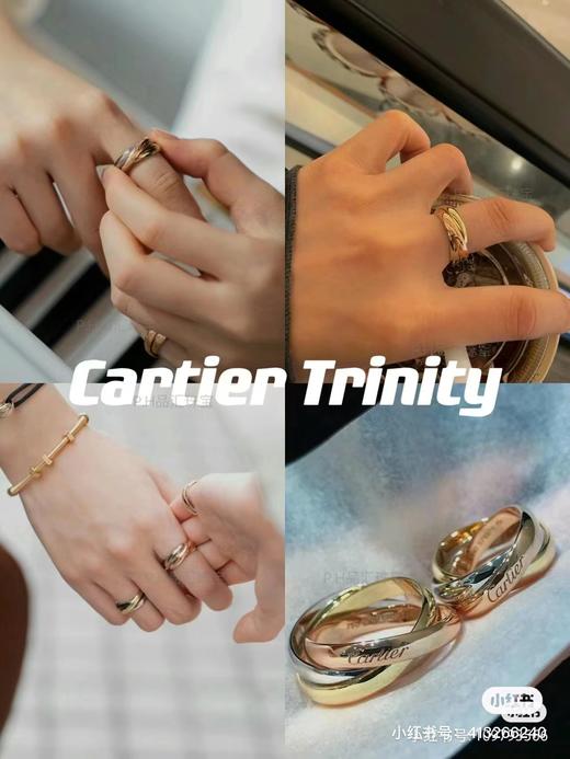 F020522三环三色戒指金色玫瑰金银色三色戒指 商品图6