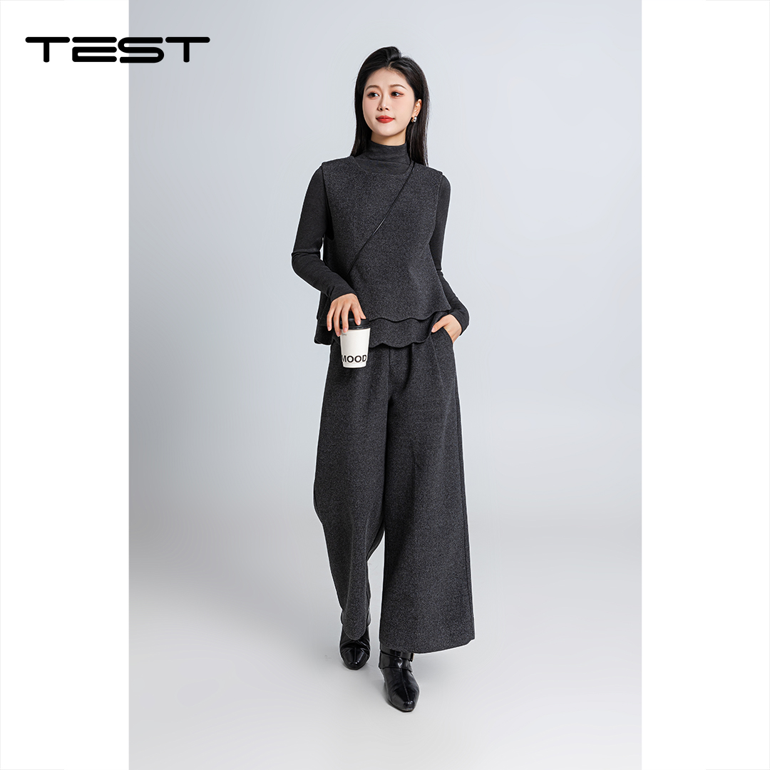 春上新时尚极简风气质高级感套装裤4261003