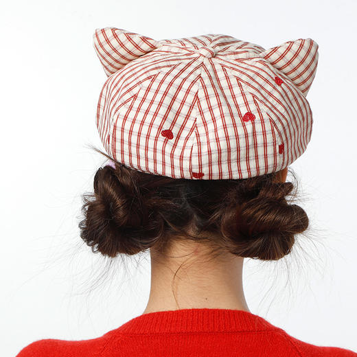 格纹小猫八角帽鸭舌帽-纪念日百货门店同款169146187 商品图4