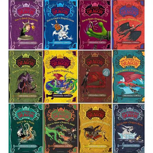 【蓝思910L+ 赠原声音频】驯龙高手12册全套盒装 How to Train Your Dragon 电影同名原著 商品图1