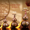 灵机麦玲玲2026马年百福葫芦摆件黄铜古朴厚重开盖彩铜家居办公室 商品缩略图3