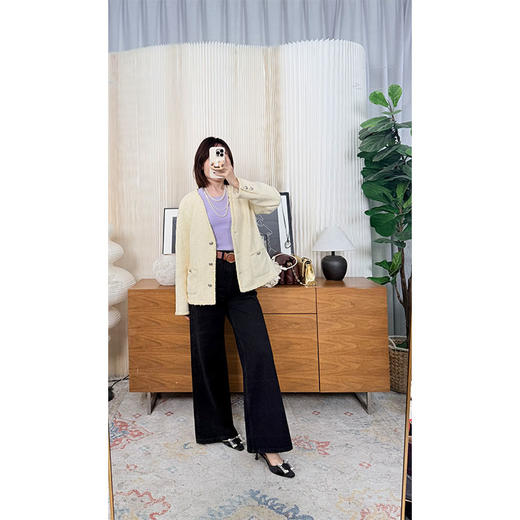 知己相逢 土耳其BOSSA高腰阔腿牛仔裤 梨型福音裤型 一米八大长腿既视感 商品图1