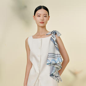 万事利双面印花大方巾-如意结