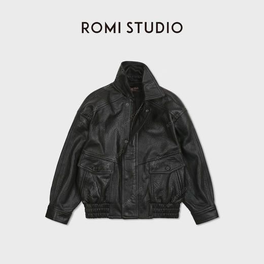 ROMI STUDIO新西兰自然发泡粒纹绵羊原皮衣外套 RWCAWU7291 商品图1