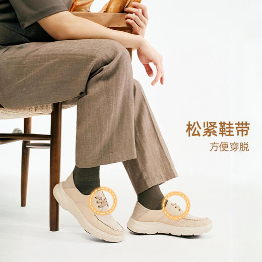 Pansy盼喜男鞋透气舒适宽胖脚可踩两穿单鞋2026年春季新款休闲鞋HDN1159 商品图3