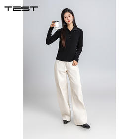 春上新时尚翻领修身显瘦亲肤舒适毛衣1261024