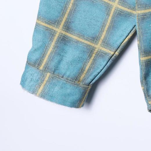 SDSA男装2026新款高贵轻奢韩版休闲撞色格纹格子长袖衬衫百搭休闲 商品图4