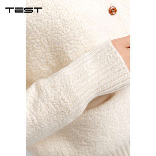 春上新温柔减龄软糯泡芙感针织开衫2261010 商品图4