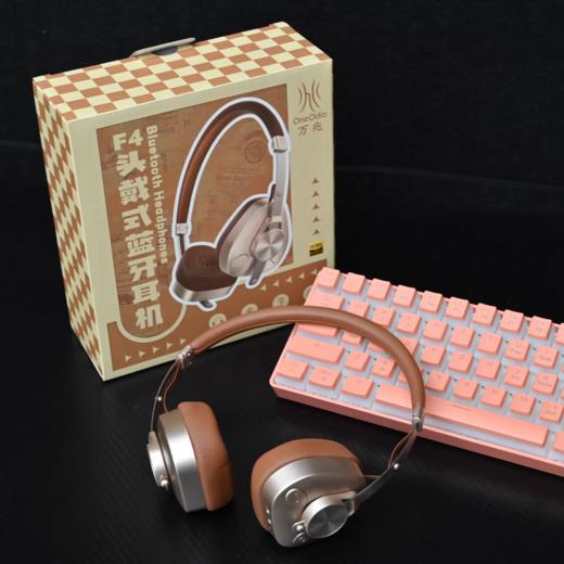 OneOdio万兆F4复古穿搭头戴式无线蓝牙耳机蓝牙5.4 ENC通话降噪 商品图3