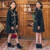 女童时髦洋气套装裙春秋装新款韩版网纱泡泡袖小香风公主裙两件套 商品缩略图1