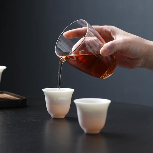 帆书文创·”水面清圆“玲珑瓷盖碗茶具套装 商品图3