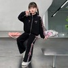 女童秋装运动套装休闲新款儿童蝴蝶结洋气时髦开衫时尚卫裤两件套 商品缩略图1