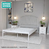 【家具】现代卧室出租屋简约铁床 澳白 商品缩略图0