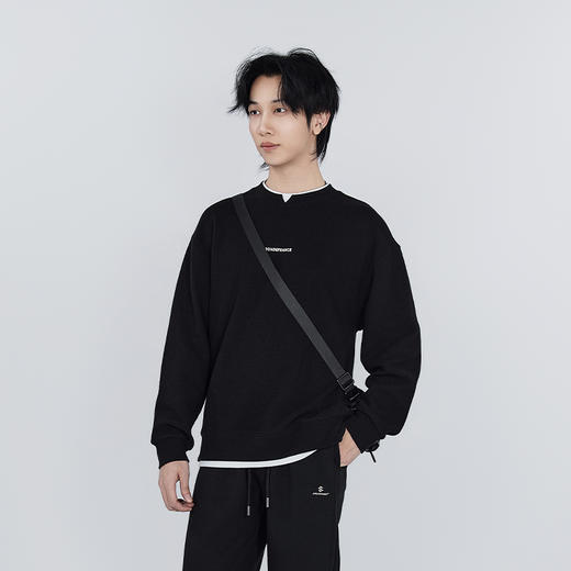 【新品上新】HX 春季假两件圆领卫衣S106611022101 商品图1