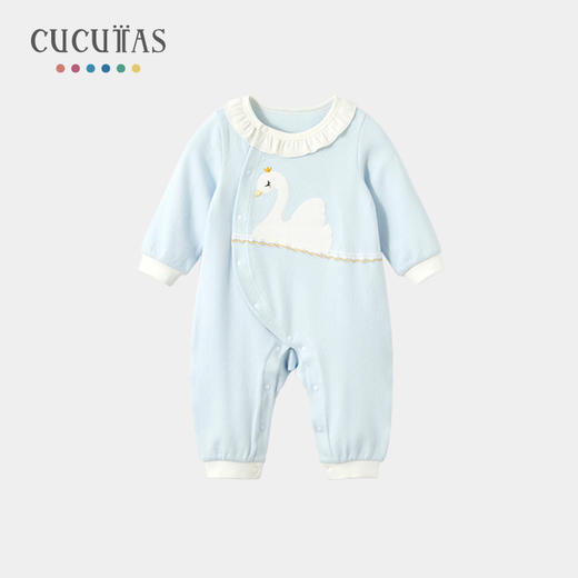 Cucutas女婴童连体服CY26SPW012冰蓝66#-80# 商品图0