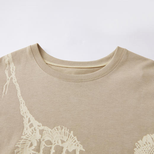 谜底连衣裙短袖2026年春季新品复古蕾丝流苏拼接度假女261ML0026 商品图3