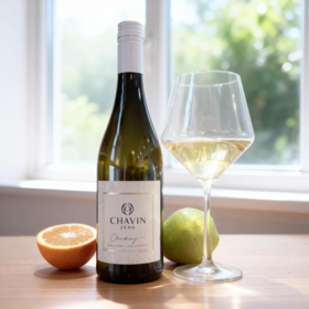 法国查文零点霞多丽干型脱醇白葡萄酒