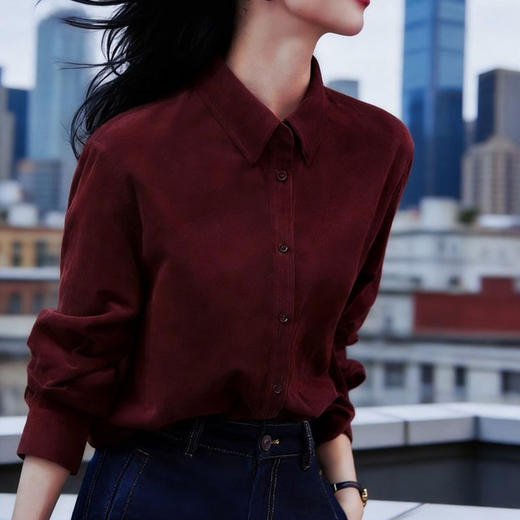 安哥拉红灯芯绒衬衫，灯芯绒面料，自带复古滤镜【G】 商品图3