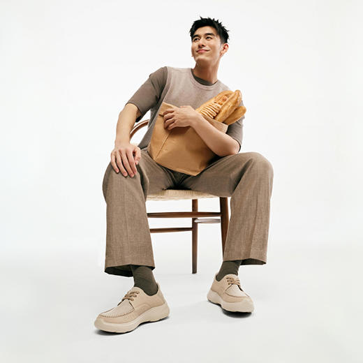 Pansy盼喜男鞋透气舒适宽胖脚可踩两穿单鞋2026年春季新款休闲鞋HDN1159 商品图2