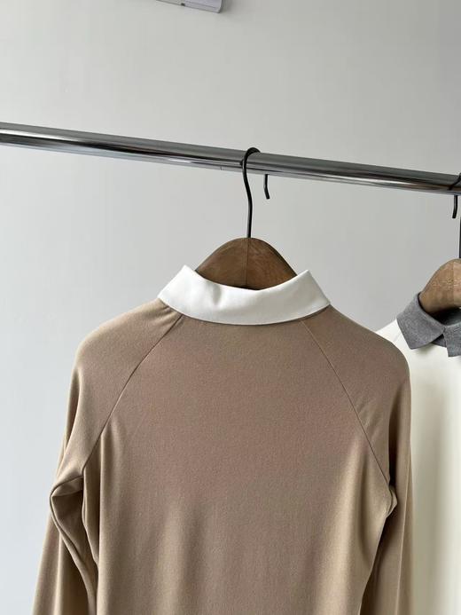 25冬款LAN家原单高尔夫打底衫，韩国🇰🇷客供面料，有弹力，超级舒服，质感满满，面料自带绒感，亲肤又保暖，领子设计感很好看，而且弹力大，无论是日常生活，还是打球运动，都很好穿！推荐推荐！ 商品图8