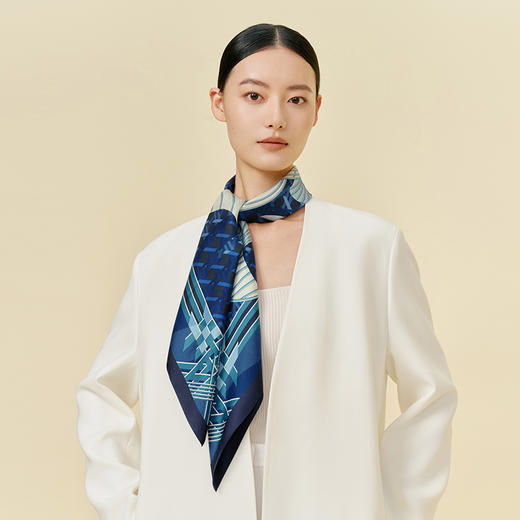 万事利双面印花大方巾-锦程 商品图2