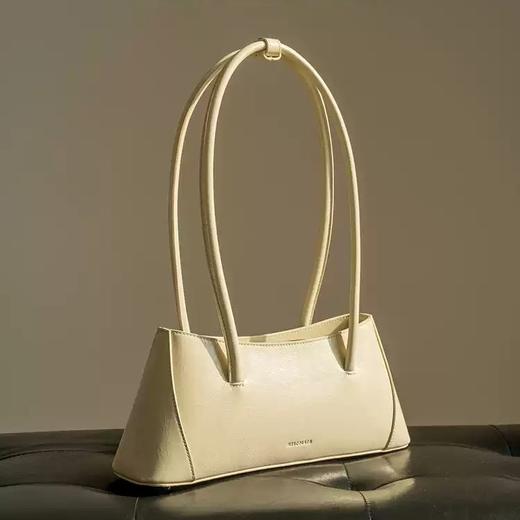 Mescolato 意大利手工新款法棍包小众设计品牌头层牛皮单肩腋下包 商品图0