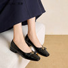 【限时秒杀】西遇浅口单鞋女鞋2026新款春季山茶花方头通勤简约一脚蹬低跟鞋子V0166249 商品缩略图2