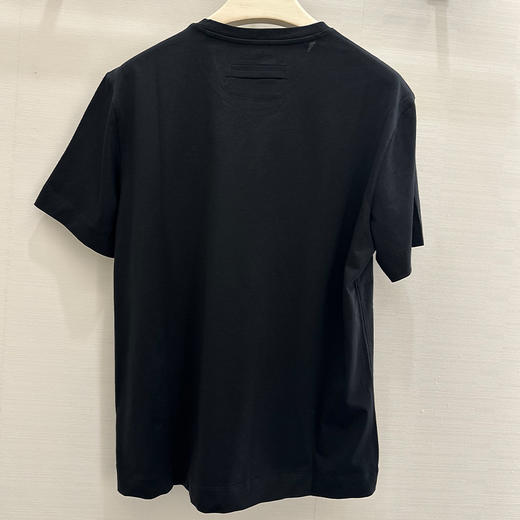 ZEGNA 杰尼亚 男士棉质圆领短袖T恤 黑色 UH360A3 H765NL K09 商品图1