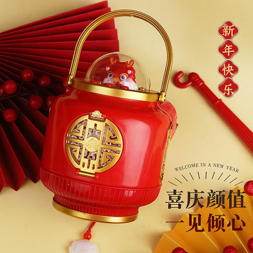 【萌娃新宠❗️新年灯笼泡泡机】氛围音乐，炫彩泡泡，五彩灯光，USB充电，春节玩具烟花儿童电动吹泡泡枪水网红爆款礼物 商品图1